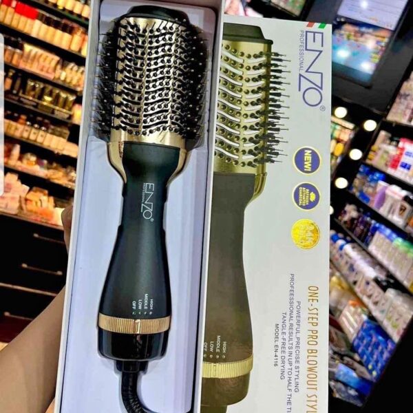 ENZO PROFESSIONAL brosse chauffante Sèche-cheveux multifonctionnel PROFESSIONAL 1300 watts En 4116