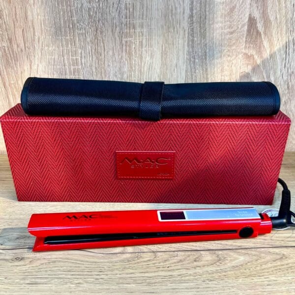 Fer à Lisser Professionnel avec écran LED -Rouge - MAC STYLER